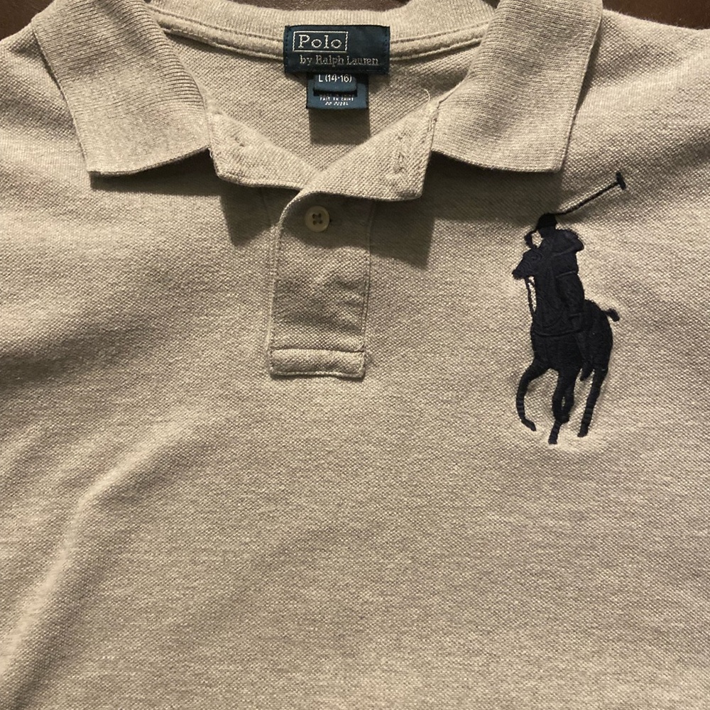 Polo gray boys large